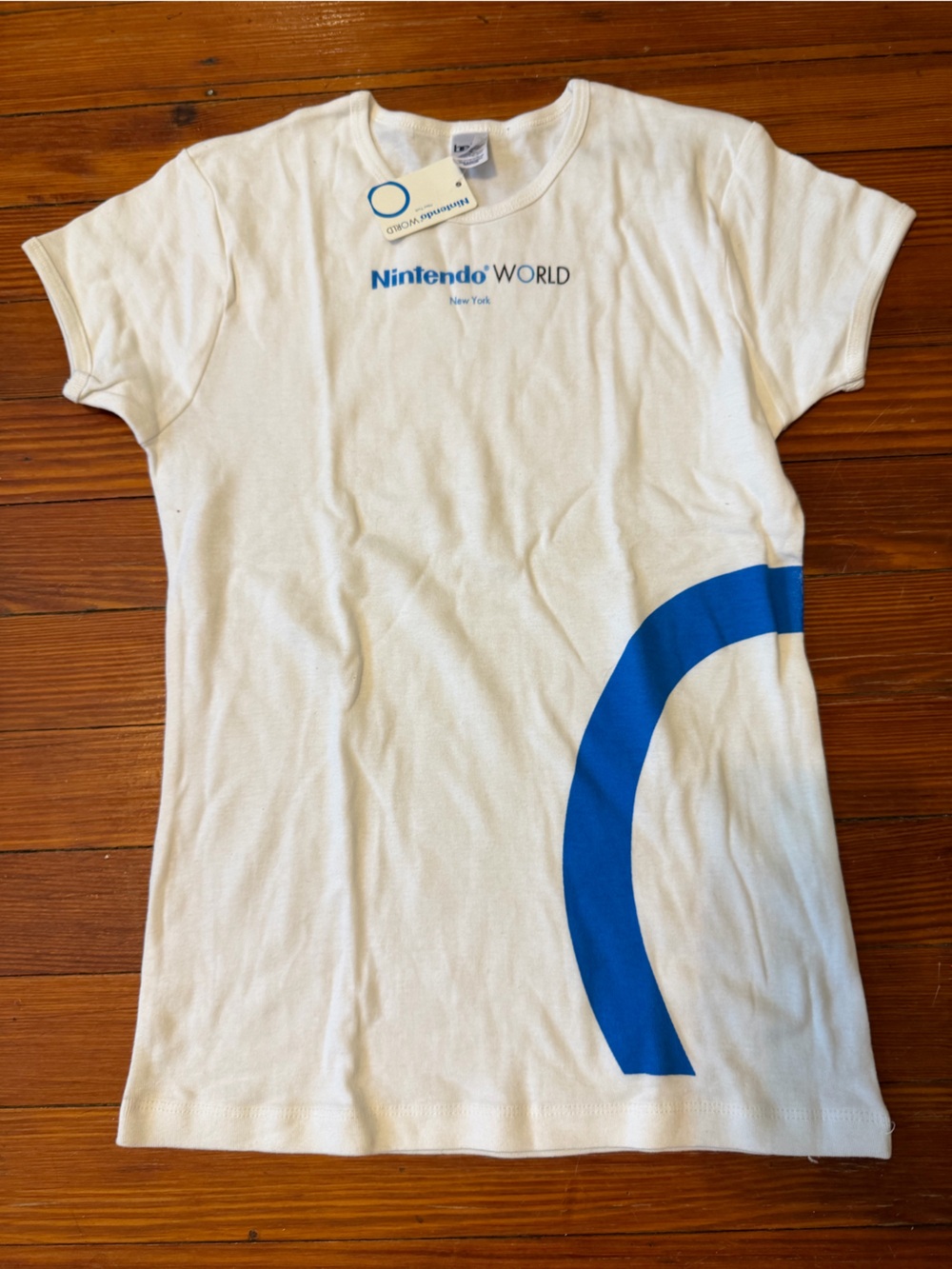 New with tags Nintendo World White Tee with Blue Graphic size Medium